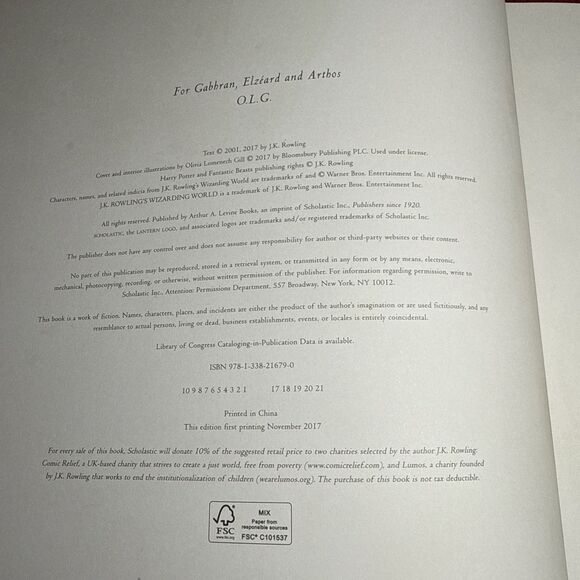 Harry Potter Illustrated Hardcovers Set 4 -Books 1-3 + Fantastic Beasts - Picture 14 of 15